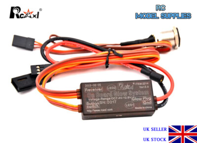 RCEXL V2 Universal On-Board Glühsystem Methanol Nitro Gasmotor Zündung & LED