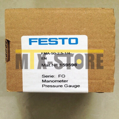 1QTY FESTO  Brand new ones FMA-50-2,5-1/4-EN 159598 FLANGED PRESSURE GAUGE