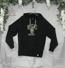 Men's Fanatic NHL Vegas Hockey Logo Long Sleeve Hoodie Black Size XL