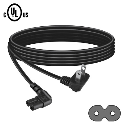 6ft AC Power Cord Cable lead For Sonos Sub Black Wireless Subwoofer US