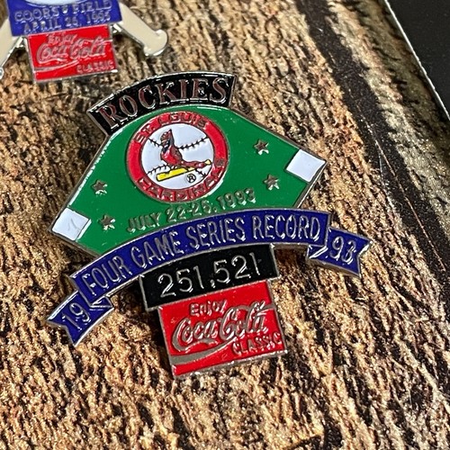 Vintage Colorado Rockies Baseball Coca Cola Lapel Hat Pin Car Lot of 10 - Picture 8 of 18