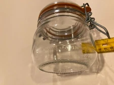 Vintage Le Parfait Glass Canning 0.58 L 580 ML Jar Locking Lid - France