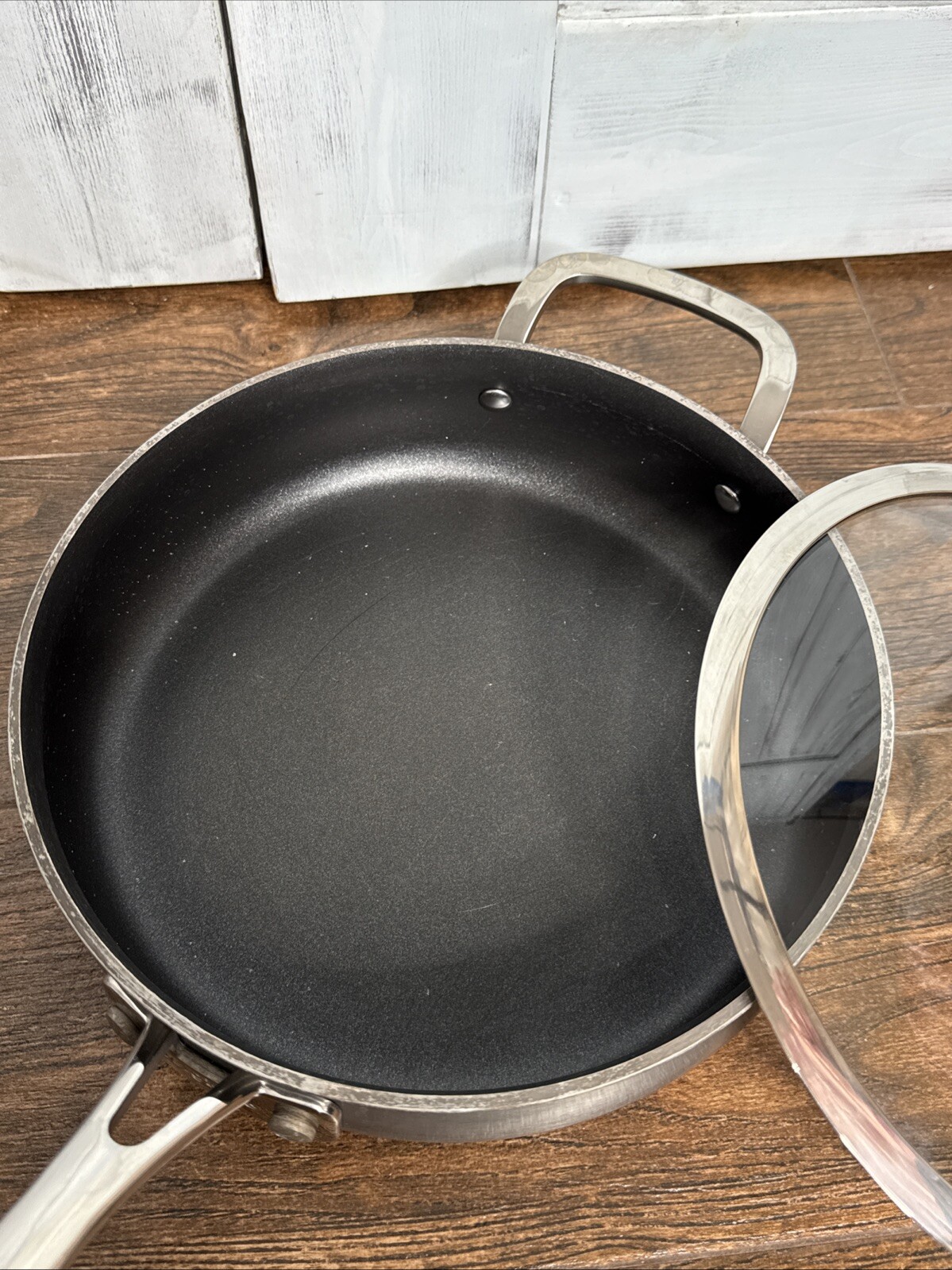 Belgique 3 Qt 10” Saute Pan Skillet Fry Pan Double Handle Vented Lid Oven Safe