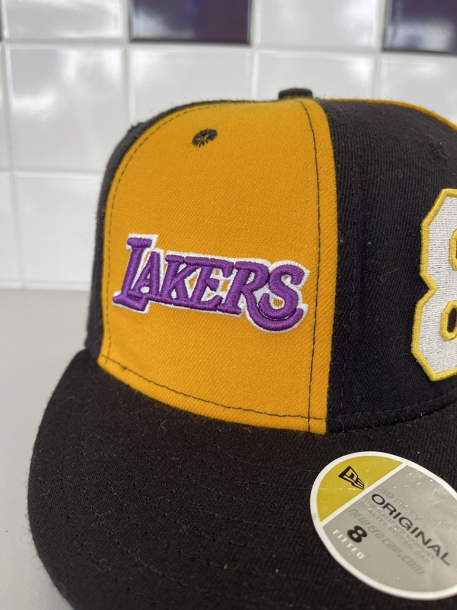 New Era Kobe Bean Bryant 8 24 Fitted Hat Size 8 Los Angeles Lakers