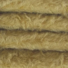 1/4 yd 325S/C Buckwheat INTERCAL 5/8" Semi-Sparse Curly German Mohair Fur Fabric