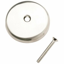 Do it Single Hole Bath Drain Face Plate Faceplate Brushed Nickel - 438716