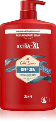 OLD SPICE DEEP SEA 3in1 Shower Gel EXTRA XL Size Bottle 1L 33.8fl. oz.