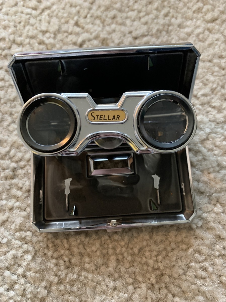 Vintage 1960s Folding Opera Glasses Binoculars 2.5X Coated Lens