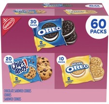 Nabisco Sweet Treats Cookie Variety Pack, OREO  CHIPS AHOY  60 Pk. 