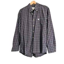 Burberrys of London Burberry Cotton Plaid Button Down Vintage Med