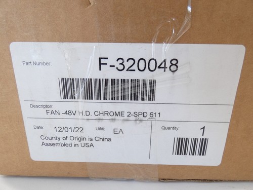 Maradyne F-320048 Ventilatore Cruscotto 48V Resistente 2SPD Cromato - NUOVO Eccedenza! - Foto 11 di 11