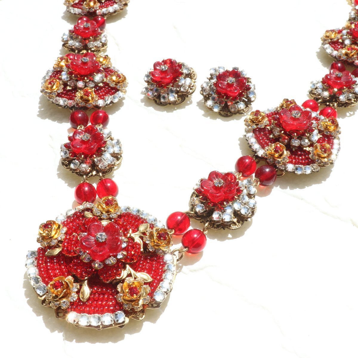 Stanley Hagler(スタンレーハグラー)❁︎ヴィンテージネックレス STANLEY HAGLER Vintage STANLEY HAGLER Red Color Necklace