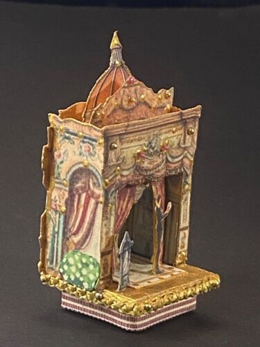 OOAK Shakespeare Hamlet Toy Theater Miniature Diorama 1:12 Dollhouse A Monteiro - Picture 8 of 21