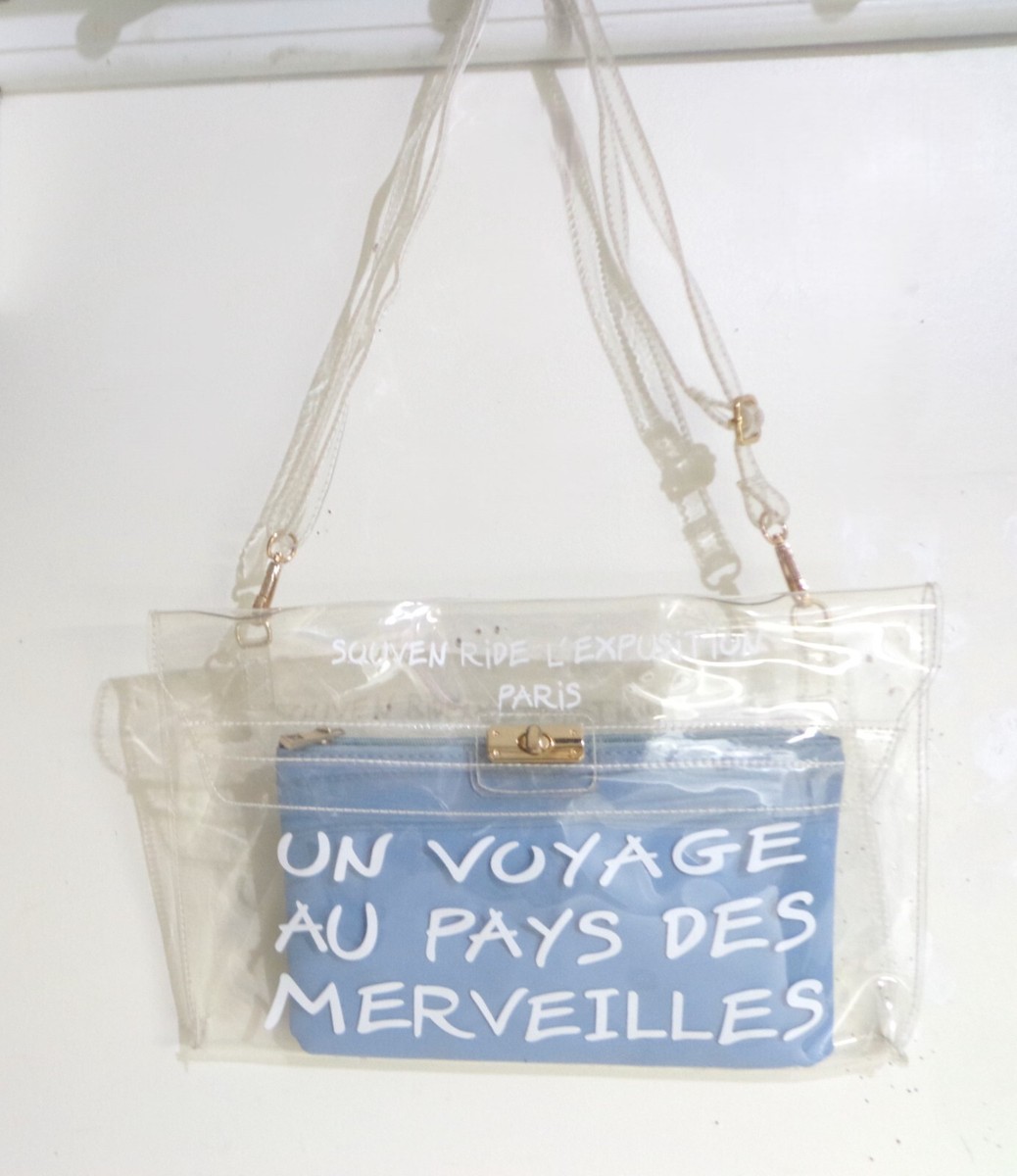 JELLY PURSE TRANSPARENT UN VOYAGE AU PAYS DES MERVEILLES CLUTCH