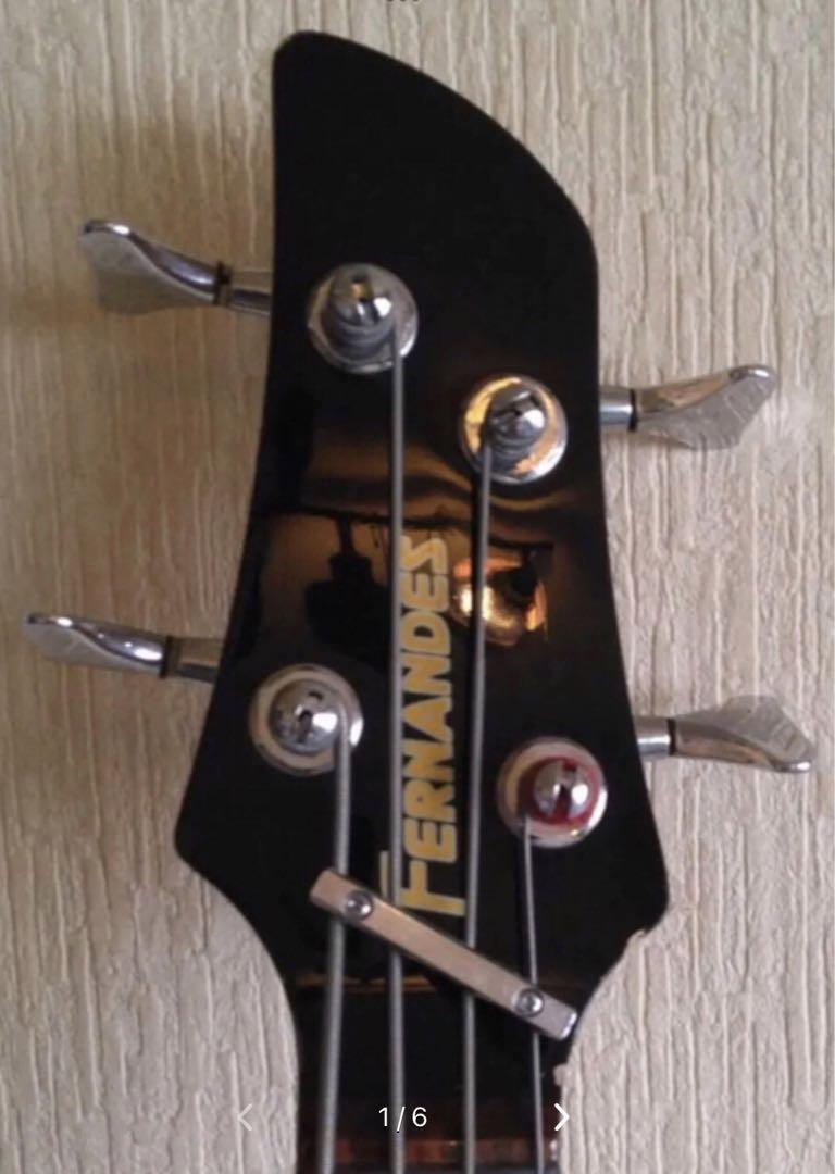 Electric Bass Guitar Fernandes FRB40 SPB Purple Sunburst 1995 Made
