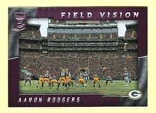 Aaron Rodgers Green Bay Packers 2016 Donruss Elite Field of Vision Card 08/25