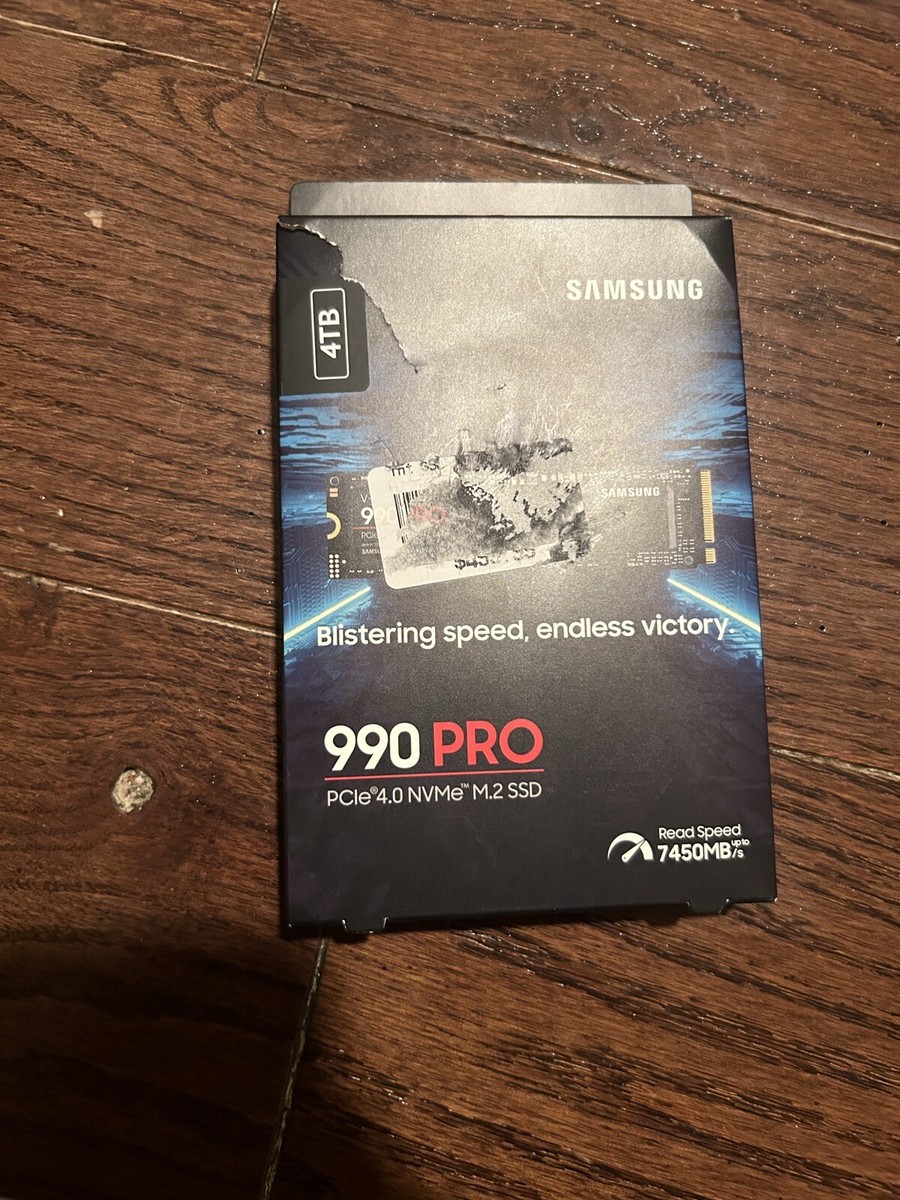 Samsung 990 PRO 4TB M.2 NVMe Internal SSD - Black (MZ-V9P4T0B/AM