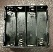 Battery Holder for 8 x AA Cell (12 Volt) with 9V Snap Terminal