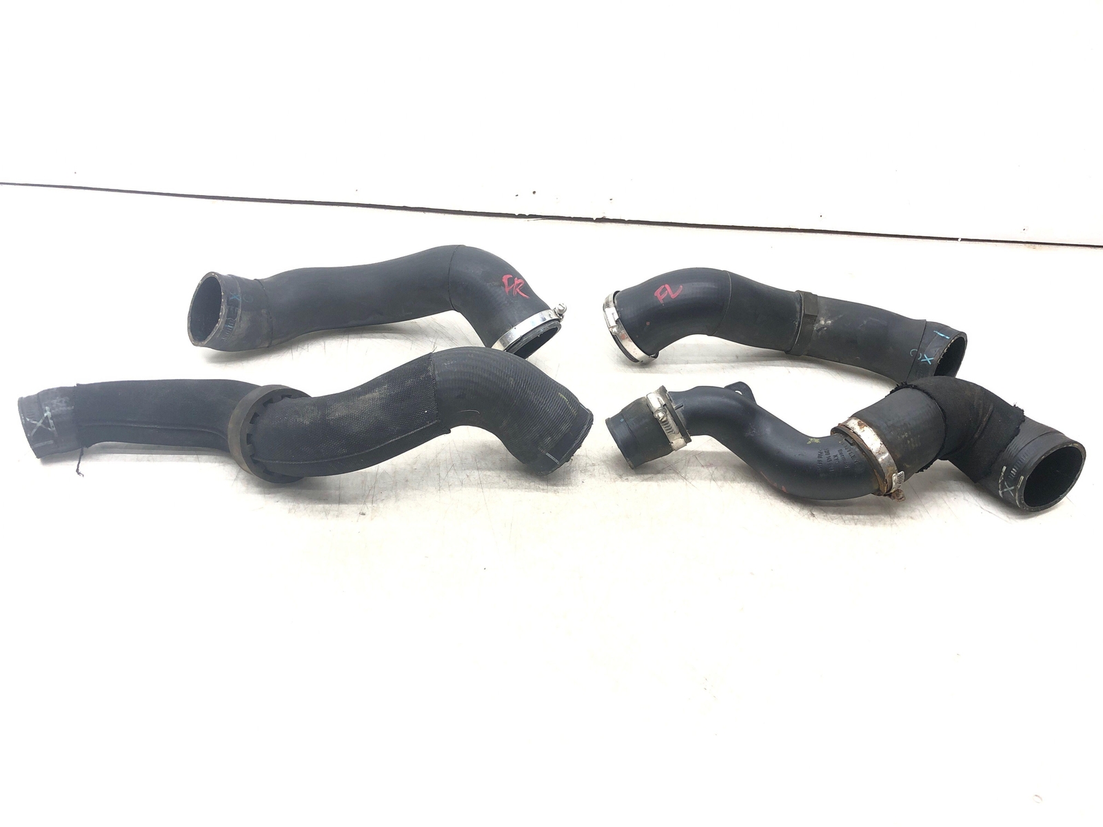 2011 BENTLEY CONTINENTAL GTC SPEED ENGINE COOLANT HOSE PIPE TUBE SET 4 PCS OEM