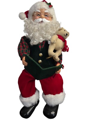 Pan Asian Santa Shelf Sitter Talking Reads Twas The Night Before Christmas PAC
