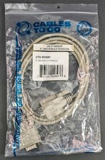 6ft Serial RS232 DB9 9-Pin Male to Male M/M Molded Extension Cable