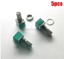 5Pcs For Rotary Potentiometer B50K 50K Ohm 6 Pin Linear Power Amplifier Ic Ne bc