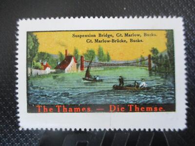 (10419) Reklamemarke  - Die Themse - Gt. Marlow-Brücke