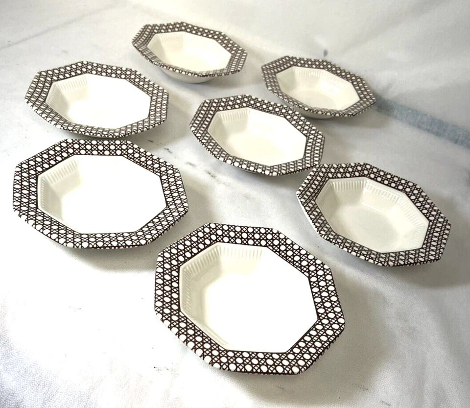 Juego De 7 Cuencos De Colección Independence Ironstone Sopa De Caña Marrón Cereal Desierto Foto 3 de 4