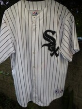 Vintage Majestic~Chicago WHT Sox~Stitched LOGO Jersey~Nick Swisher#30~Sz XL~READ