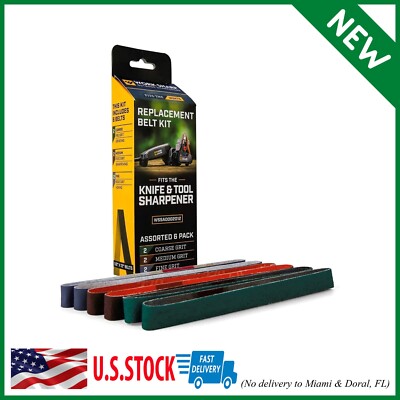 Work Sharp Knife & Tool Sharpener Belt Kit NEW Premium Grade Long Lasting