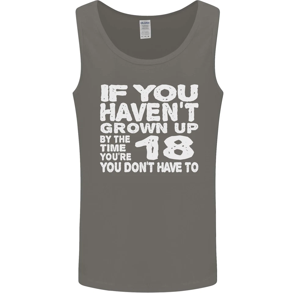 18th Geburtstag 18 Jahre Alt Lied Dont´ T Grow Up Lustig Herren Tanktop - Bild 2 von 4