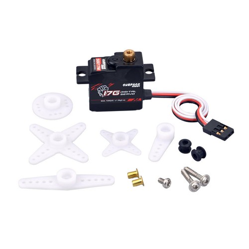 S0017M Micro Mini Servo 17g Metal Gear 1.8KG Digital Servo for RC Plane Boat Car - Picture 8 of 8