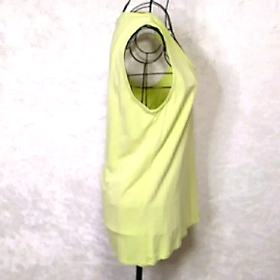 Camiseta sin mangas HORNY SAAD Mambo para mujer M verde lima micro modal ropa deportiva Foto 4 de 4