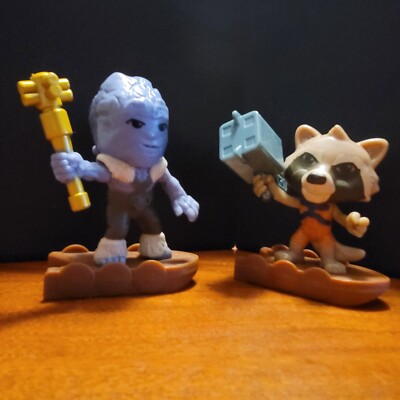 Rocket Roon Characters Korg 2022 McDONALD'S Disney's Marvel Thor Love Thunder HAPPY MEAL TOY Korg ...