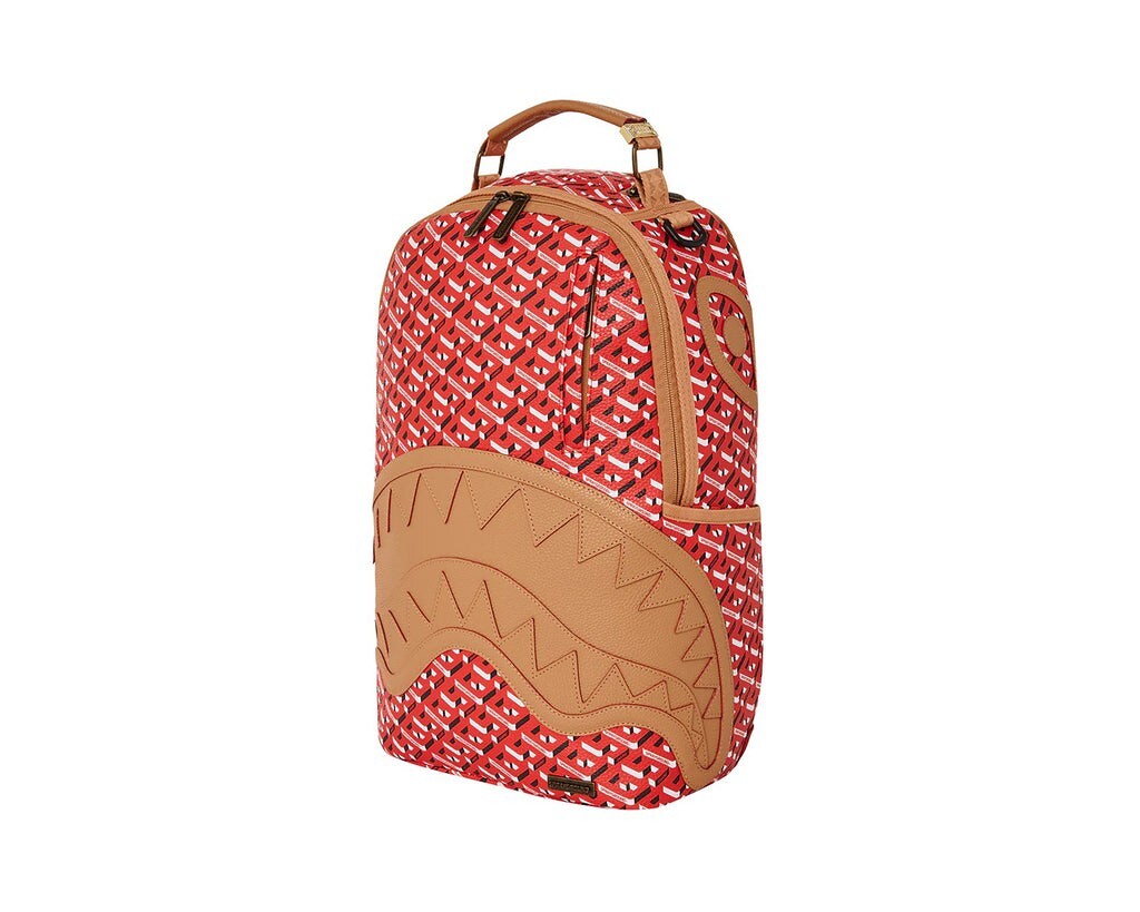 SPRAYGROUND サメデザイン バックパック A4 PC可 大容量 レッド SPRAYGROUND サメデザイン バックパック A4 PC可 大容量 レッド
