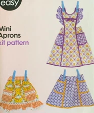 Mini Aprons Home Decor Kitschy Sewing Room Apron Sewing Pattern Simplicity 5029