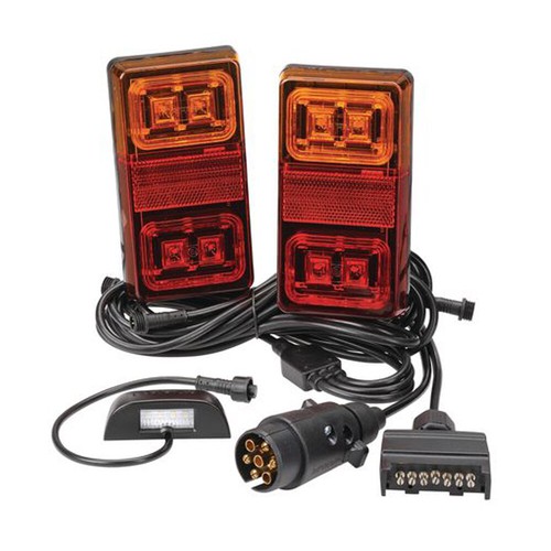New Genuine NARVA Combination Stop/Tail 12V LED Box Trailer Lamp Kit #93560BL2 - Picture 3 of 6