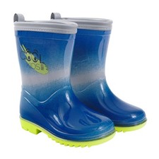 PERLETTI Stivaletti Bambino Colore Sfumato Blu e Verde - Galosce Bimbo Pioggia B