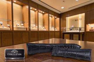 Blancpain Lederarmband Kroko schwarz / UNGETRAGEN / 23/18 mm / NP 500 00