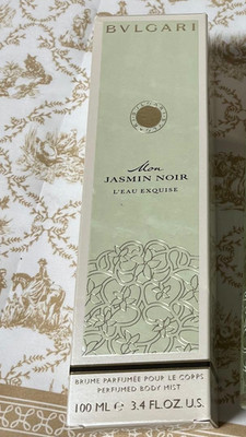 BVLGARI Mon Jasmin Noir L Eau Body Mist spray 100ml with Box made in ITALY