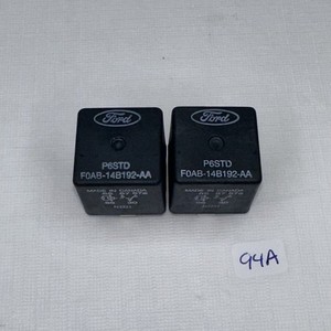 (2) FORD Relay FOAB-14B192-AA F0AB-14B192-AA 5-prong 12V Tested! P6STD 94A