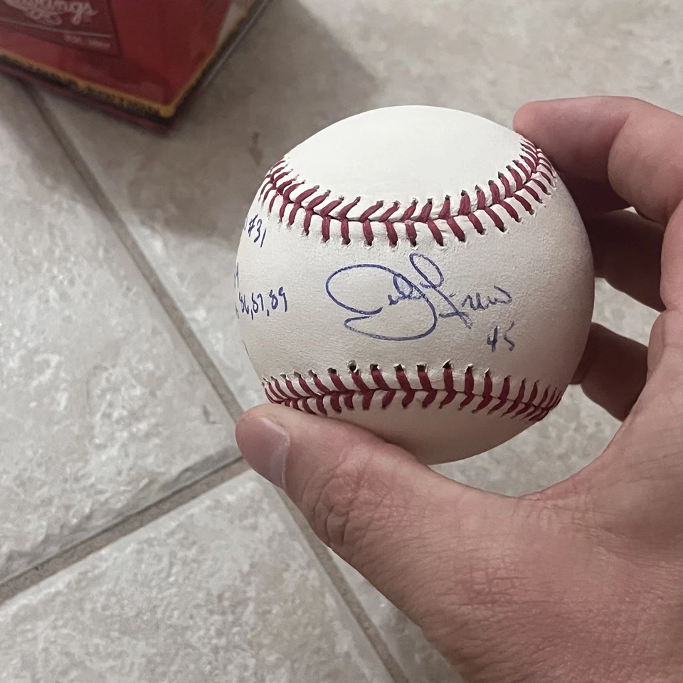 John Franco Autografiado Firmado Béisbol Rojos de Cincinnati ROMLB con Inscripción Certificado de Autenticidad Foto 2 de 4