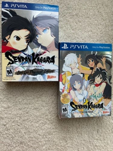 Senran Kagura Shinovi+Estival Limited Edition Playstation PS Vita Games Lot