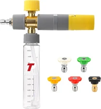 Tool Daily Foam Cannon, Small Cannon for Pressure Washer, 5 Gray, Yellow 