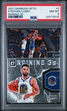 2021 Donruss Optic Stephen Curry #2 Raining 3s PSA 8