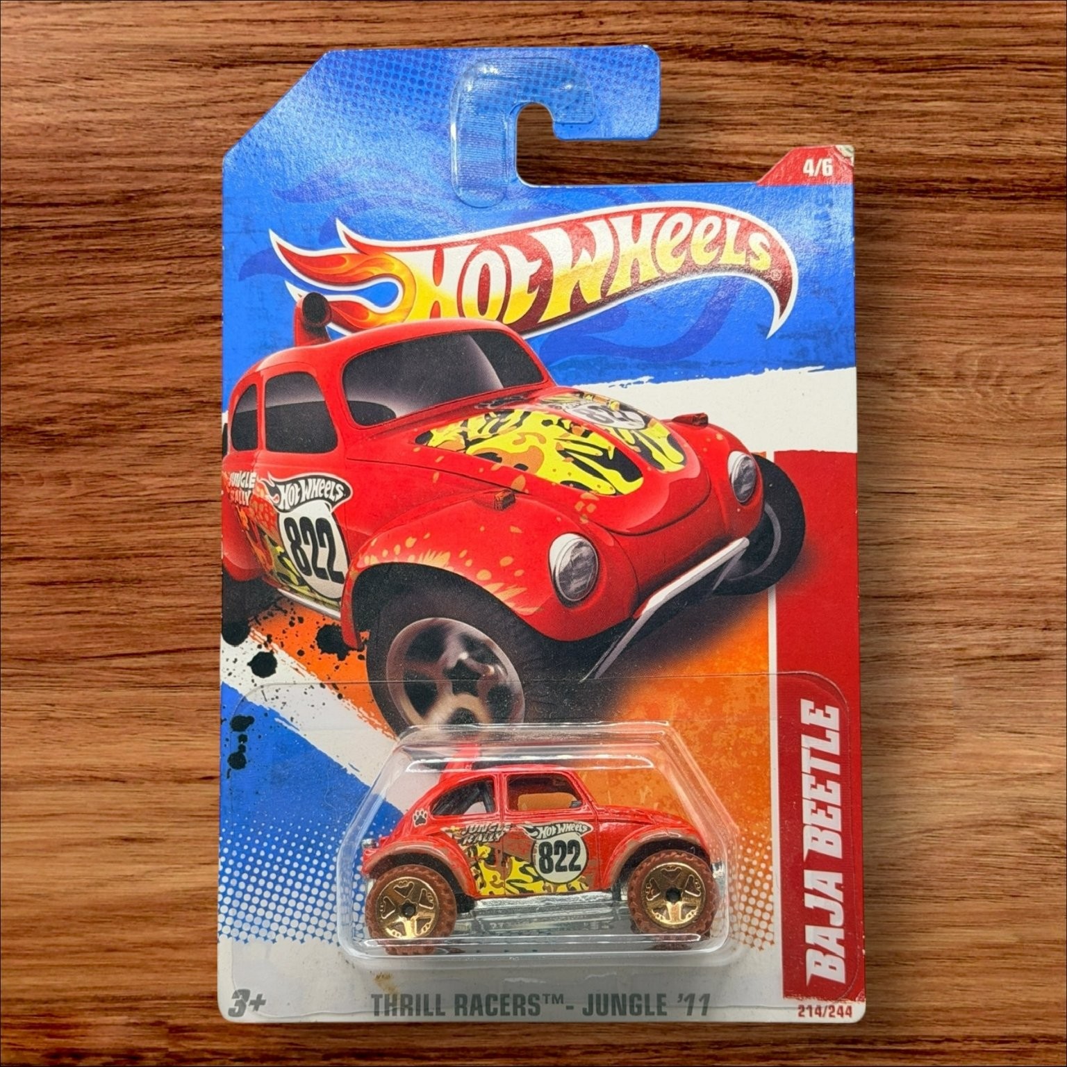 Hot Wheels Baja Beetle 1:64 Scale Jungle Thrill Racers Diecast Car