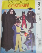 Mccalls Pattern Costumes Mp248 Size 3-4-5-6