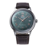 Automatisch Herrenuhr Orient Bambino Classic RA-AC0023E30B Leder Braun Grun