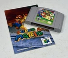Super Mario 64 (N64, 1996) Cartridge & Manual , Tested
