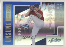 2020 Panini Absolute Unsung Heroes Blue Mike Clevinger #UH1 1u6
